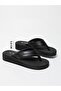 Vesna Skin Black Women's Flip Flops Beach Slippers Flip Flops (3.8) cm - 3