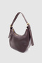 Yelie Buckle Detailed Cross Strap Hand, Arm and Shoulder Bag Bitter Brown - 2