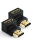 HDMI L Type 90 °   Male to Female Adapter – 4K Supported, Tv-Compatible Corner Converter - 2