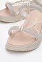 Women's Stone Flat Slippers Beige Beige - 3