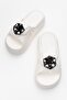 Buckle Women's Flat Slippers Ecru - 5