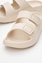 Women's Velcro Slippers Beige - 3