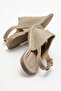 Women's Flat Sandals Beige Skin - 4