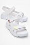 Women's Double Velcro Sandals White