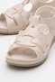 Women's Velcro Sandals Beige - 3