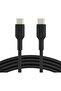كابل USB-C للشحن السريع - 3.3 قدم/1 متر، أسود