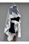 Fiore Modern Henna Veil Set with Elegant Lace Embroidery Off White - 4