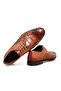 Brown Lace-Up Genuine Leather Braided Men's Shoes - 2