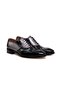 Black Color Lace-Up Genuine Leather Men's Shoes