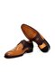 Tan Color Lace-Up Genuine Leather Men's Shoes - 3