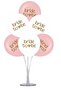 10 Pack Bride to Be Printed Balloon, Bachelor Pink-White Balloon - 2