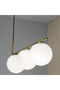 Chandelier with White Globe E27 Socket x 3 - 2