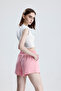 Women's Pink Shorts Modal Fabric Soft Textured Stretchy Lycra Lace-Up Double Pocket Shorts - 6
