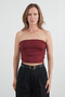 Basic Strapless Bustier with Draped Sides - 6