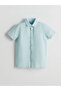 Short Sleeve Textured Boy's Shirt