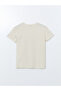 Crew Neck Floral Combed Cotton Women's T-Shirt - 6