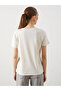 Crew Neck Floral Combed Cotton Women's T-Shirt - 4