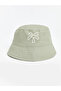 Green Embroidered Baby Boy Bucket Hat