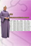 56009 Large Size Sleeve Garnished Etamin Abaya Ferace - Black - 3