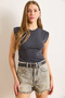 Women's Smoked Bat Soft Textured Stretchy Blouse Blz-19002877 - 3