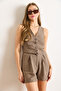 Women's Earth Lined Textured Vest Ylk-19000075 - 2