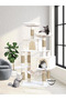 Double Slot Luxury Large Size Scratching Cat Play House with Hammock Cat Scratching