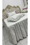 Double Ruffle Fitted Skirt Bed Sheet Set - 2