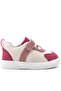 Genuine Leather Pink Cream Velcro Baby Girl Shoes - 3