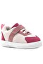 Genuine Leather Pink Cream Velcro Baby Girl Shoes - 2