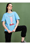 Graphic Print Round Neck Cotton T-Shirt