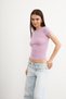 Women's Lilac Crew Neck Short Sleeve Ultra Soft T-Shirt - 2
