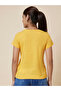 Slogan Print Round Neck Cotton T-Shirt - 3