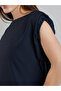 Striped Short Sleeve Top with Ruched Detail - 2