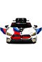 سيارة سباق BMW M8 GTE، 12 فولت RC، بيضاء - 6