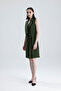 Lined Sleeveless Hurrem Long Jacket Dress |   Ckt35288 Haki - 7