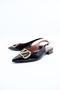 Women's Genuine Leather Evening Dress Ballerinas - 4