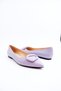 Women's Genuine Leather Evening Dress Ballerinas - 3