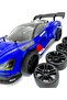 MZtoyz - 1:16 Drift Cars 4WD High Speed LED Lights a Set of Drifting tyres Blue - 6