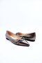 Women's Genuine Leather Evening Dress Ballerinas - 3