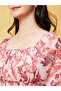Women Pink Floral Printed Smocked Back A-Line Midi Dress - 4