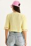 Women's Lemon Yellow Floral Embroidered Muslin Blouse 1023 60283252 - 8