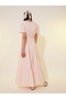Solid Smocked Waist Puff Sleeves Tiered Maxi Dress - 5