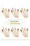 24-Piece Stainless Steel Cutlery Set Rose Gold - 4