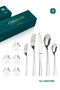 30-Piece Stainless Steel Cutlery Set Silver