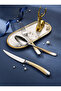 24-Piece Stainless Steel Cutlery Set Gold - 4