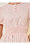 Solid Smocked Waist Puff Sleeves Tiered Maxi Dress - 4