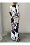 Floral Print One Shoulder Bodycon Maxi Dress - 2