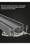 Aluminium Bathroom Mirror with Storage, Modern Wall Mounted, Black 62*41*11CM - 4