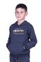 Boy's Printed Kangaroo Pocket Hooded 2-Piece Track Suit Set - 3