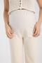 Işşil 4564-Flexible Abdominal Pregnant Clothing Loose Leg Fabric Pants - 6